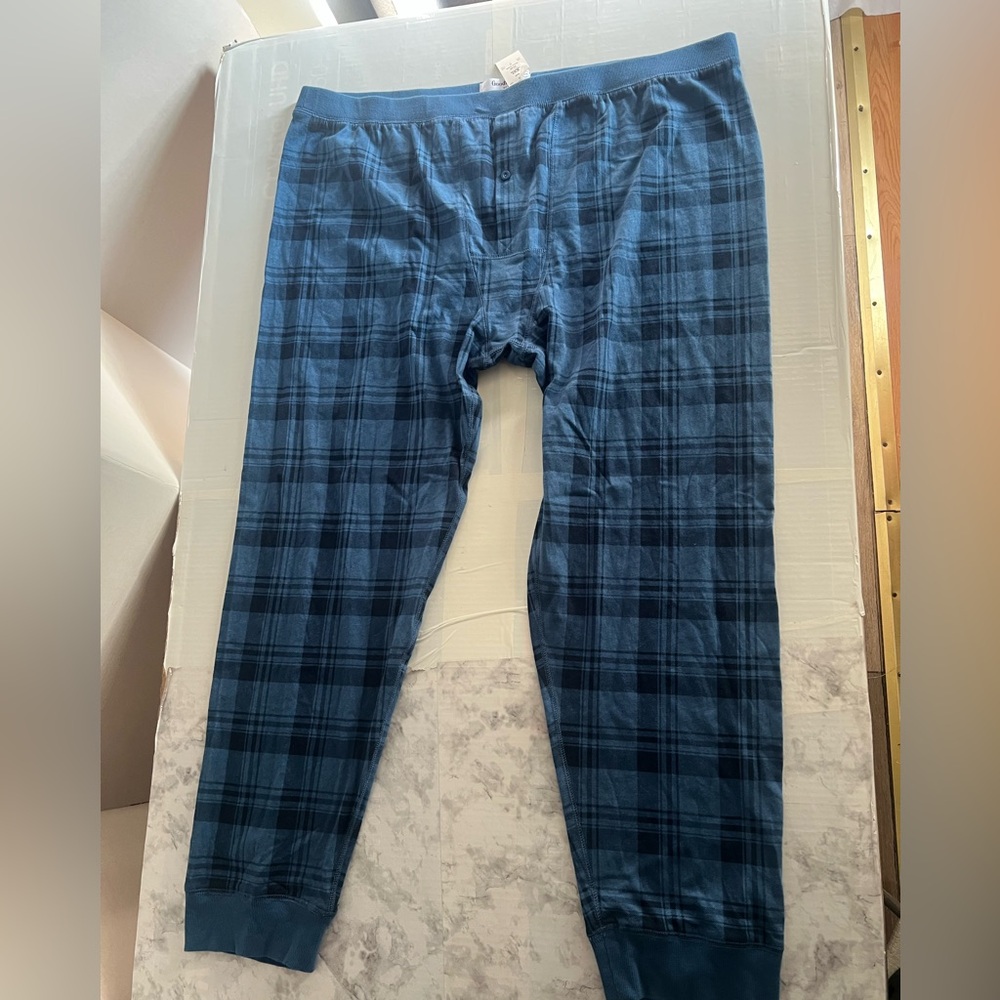 Goodfellow & Co Men's Navy Plaid Lounge Pants